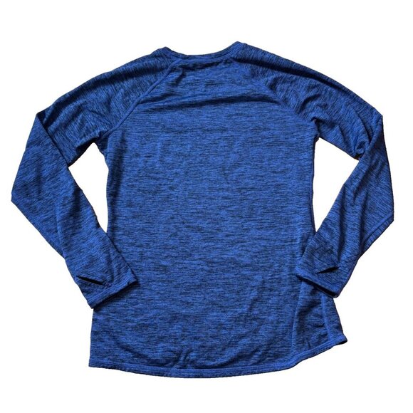 CUDDLDUDS CLIMATE RIGHT BLUE FLEECE BASE LAYER TOP w/THUMBHOLES SMALL S - Picture 2 of 5